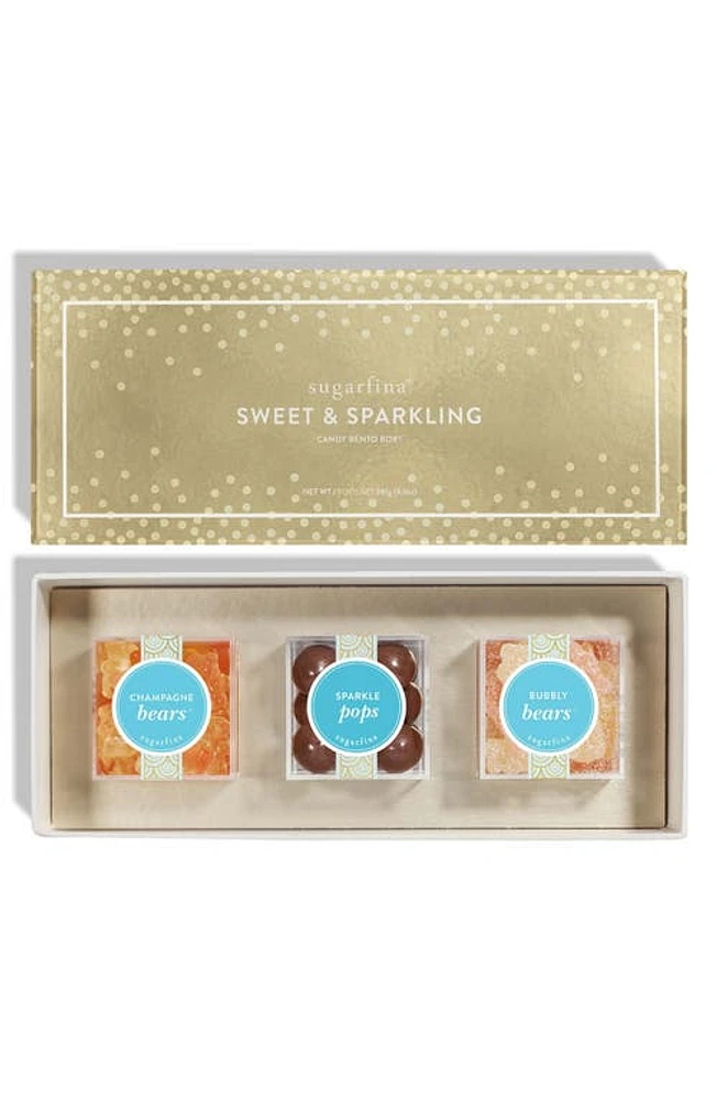 sugarfina Sweet & Sparkling 2.0 3-Piece Candy Bento Box in None at Nordstrom