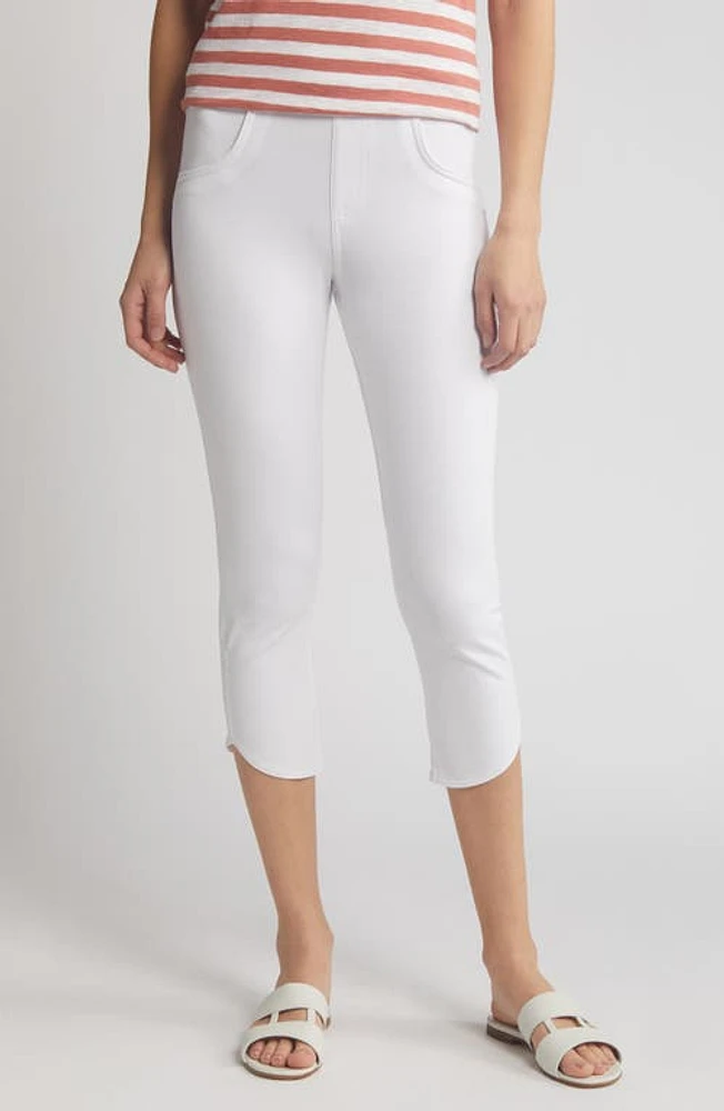 Hue Game Changing Crop Leggings in White at Nordstrom, Size X-Large