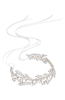 Brides & Hairpins Kira Crystal Halo & Sash in Silver at Nordstrom