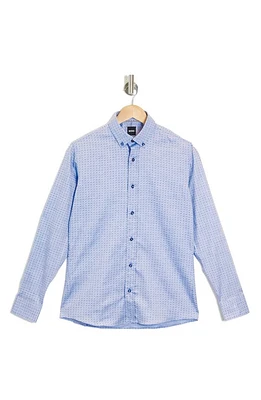 BOSS Hank Cotton Dress Shirt in Light Blue at Nordstrom, Size 18