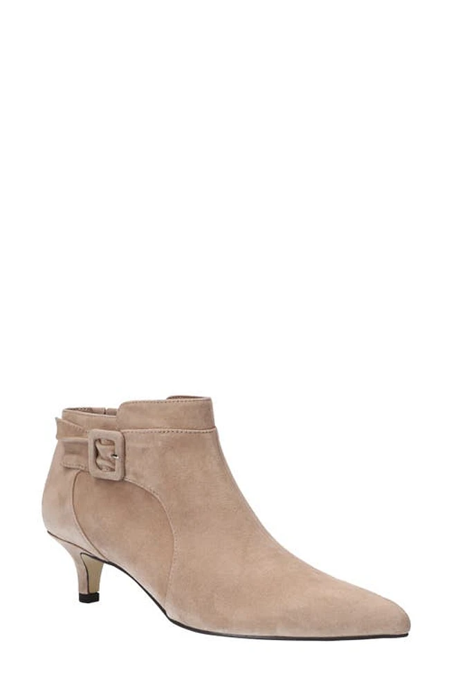 Bella Vita Bindi Bootie in Almond Kid Suede Leather at Nordstrom, Size 8.5