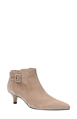 Bella Vita Bindi Bootie in Almond Kid Suede Leather at Nordstrom, Size 8.5