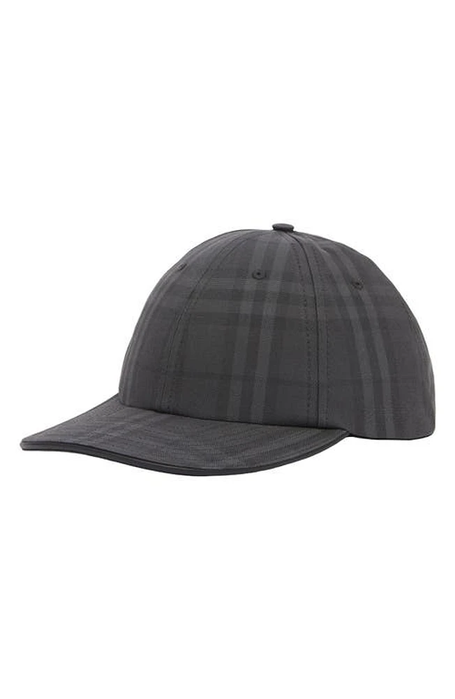 burberry Check Baseball Cap Charcoal Ip Chk at Nordstrom,