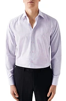 Eton Contemporary Fit Check Dress Shirt Medium Pink at Nordstrom, - R