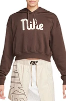 Nike Sportswear Club Fleece GX Crop Hoodie at Nordstrom,