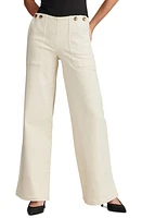 Lucky Brand Palazzo Wide Leg Jeans Cloud High at Nordstrom,