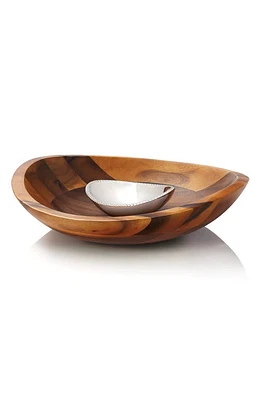 Nambé 'Braid' Chip & Dip Server in Brown at Nordstrom