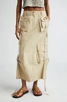 Acne Studios Ilanta Cotton Blend Cargo Skirt Beige at Nordstrom, Us