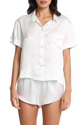 Papinelle Short Silk Pajamas Ivory at Nordstrom,