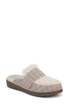 Vionic Gemma II Mule Cream Plaid Shearling at Nordstrom,