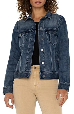 Liverpool Los Angeles Classic Denim Jacket Ponderay at Nordstrom,