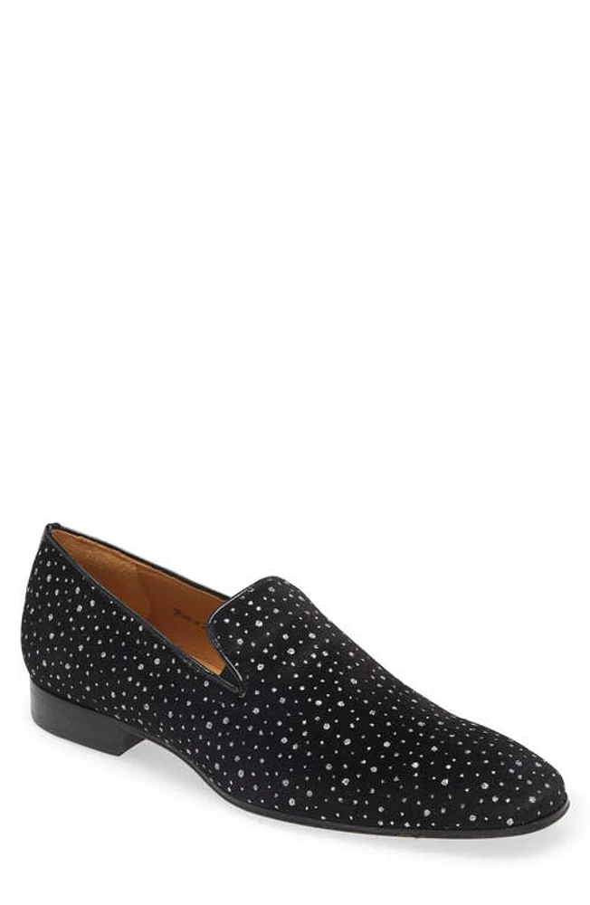 Mezlan Sera Cosmo Crystal Velvet Slip-On Black at Nordstrom,