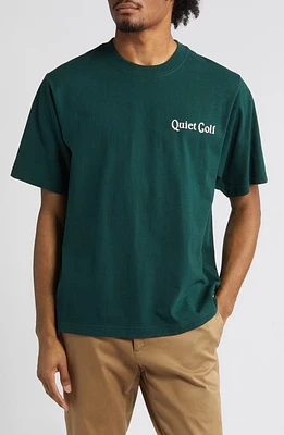 Quiet Golf Pennant Cotton Graphic T-Shirt Forest at Nordstrom,