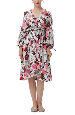 Kimi and Kai Akemi Maternity/Nursing Hospital Gown Pink Floral at Nordstrom,