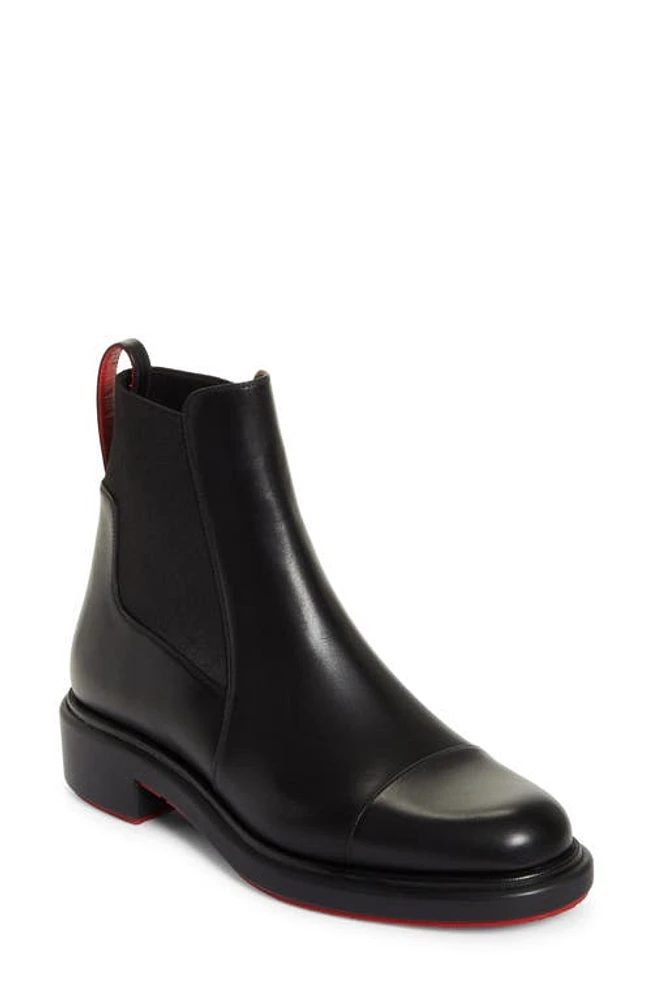 Christian Louboutin Urbino Cap Toe Chelsea Boot Bk01 Black at Nordstrom,