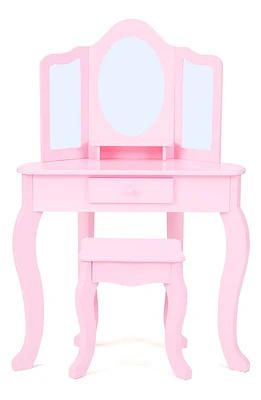 Teamson Kids Fantasy Fields Vanity & Stool in Pink at Nordstrom