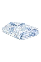 Matouk Pomegranate Linen Quilt in Porcelain Blue at Nordstrom