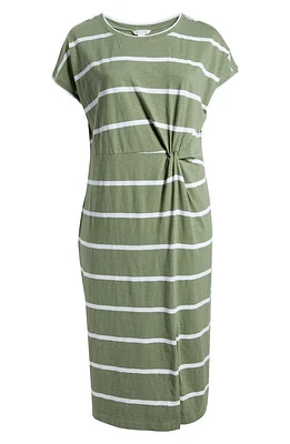 caslon(r) Twist Detail Organic Cotton Dress Jan at Nordstrom,