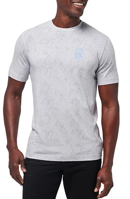 TravisMathew Loulu Marbled Crewneck T-Shirt Heather Light Grey at Nordstrom,