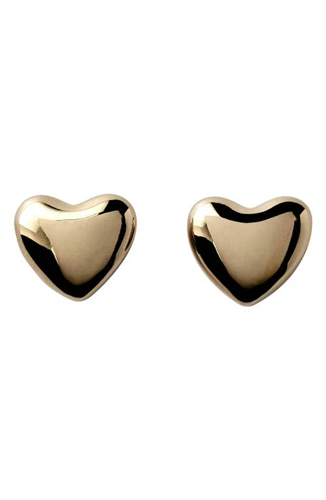 Annika Inez Heart Stud Earrings in Gold at Nordstrom