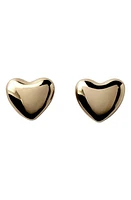 Annika Inez Heart Stud Earrings in Gold at Nordstrom