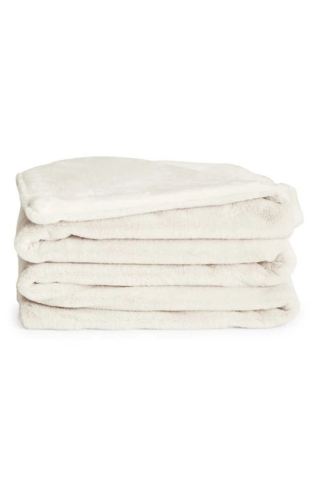 UnHide Li'l Marsh Medium Plush Blanket in Snow White at Nordstrom, Size Throw