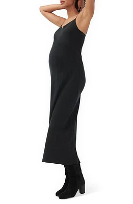 HATCH The Ricky Maternity Slipdress Black at Nordstrom,