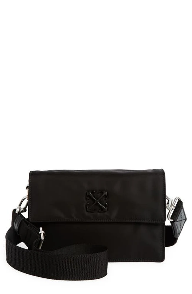 Off-White Soft Jitney 1.4 Nylon Crossbody Bag in Black at Nordstrom