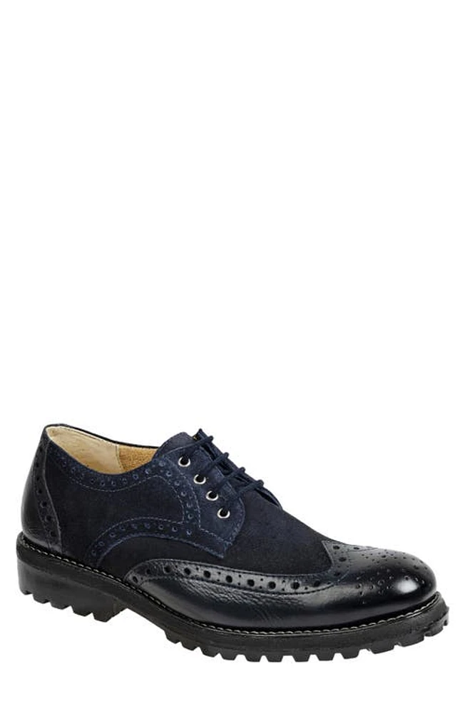 Sandro Moscoloni Russell Wingtip Derby Navy at Nordstrom,