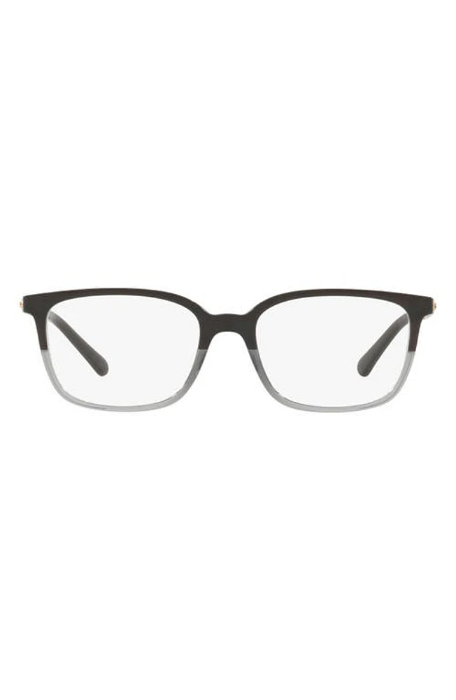 Michael Kors 53mm Square Optical Glasses in Black Gep at Nordstrom