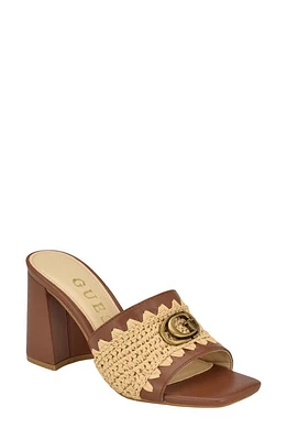 GUESS Gellian Slide Sandal Light Natural at Nordstrom,