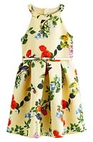 Baker by Ted Kids' Floral Sleeveless Scuba Dress Yellow at Nordstrom,