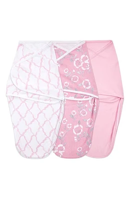 aden + anais Aden & Anais Essentials Wrap Swaddle - Set of 3 in Stencil Pink at Nordstrom, Size 0-3 M