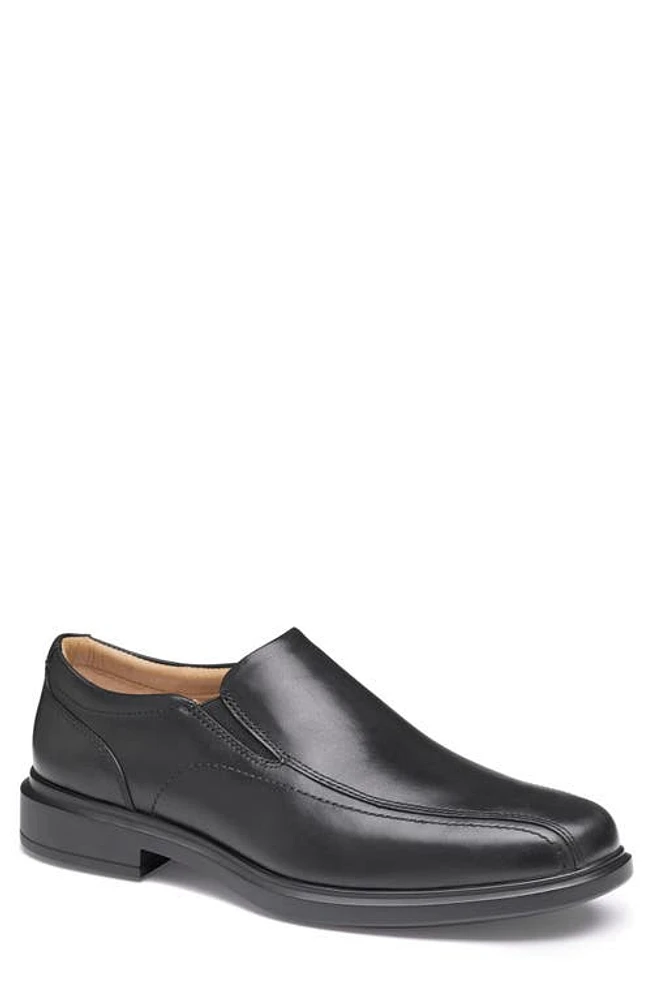 Johnston & Murphy XC4 Stanton 2.0 Runoff Venetian Loafer Black Waterproof Full Grain at Nordstrom,