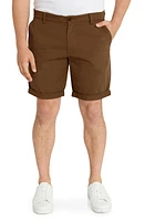 Johnny Bigg Charlie Cotton Stretch Canvas Shorts Coffee at Nordstrom,