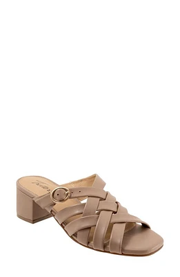 Trotters Lauri Woven Slide Sandal Taupe at Nordstrom,