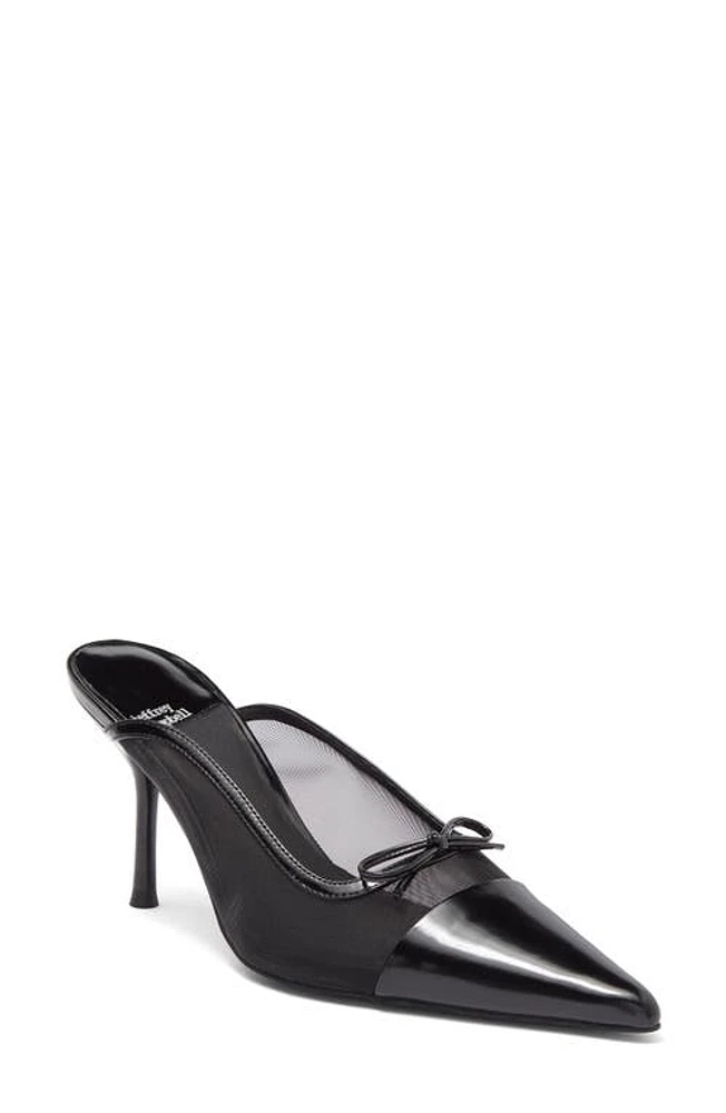 Jeffrey Campbell Chopine Pointed Toe Mule Black Combo at Nordstrom,