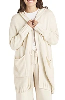 Splendid x Cella Jane Hooded Longline Cardigan Stone at Nordstrom,