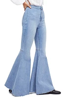 Free People Just Float On High Waist Flare Jeans in Blue Combo at Nordstrom, Size 31