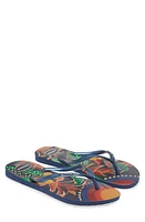 Havaianas 'Slim Tropical' Flip Flop Navy/Navy at Nordstrom,