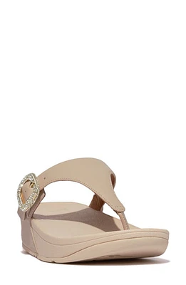 FitFlop Lulu Crystal Buckle Platform Flip Flop at Nordstrom,