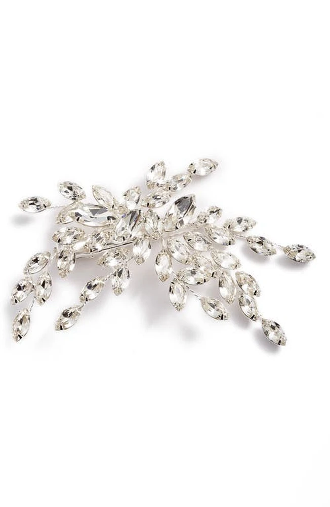 Brides & Hairpins Isadora Crystal Hair Clip in Silver at Nordstrom