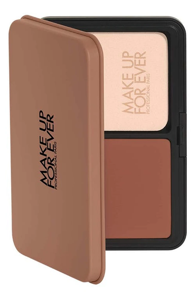 Make Up For Ever HD Skin Matte Velvet 24 Hour Blurring & Undetectable Powder Foundation in 4N74 Espresso at Nordstrom