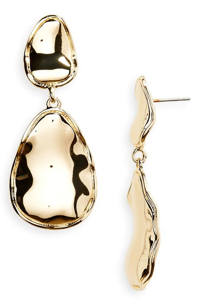 Nordstrom Molten Disc Drop Earrings in Gold at Nordstrom