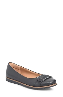 Comfortiva Rhoda Buckle Flat Black at Nordstrom,