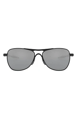 Oakley Crosshair 61mm Prizm Polarized Pilot Sunglasses in Matte Black/Prizm Black at Nordstrom