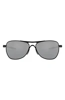 Oakley Crosshair 61mm Prizm Polarized Pilot Sunglasses in Matte Black/Prizm Black at Nordstrom