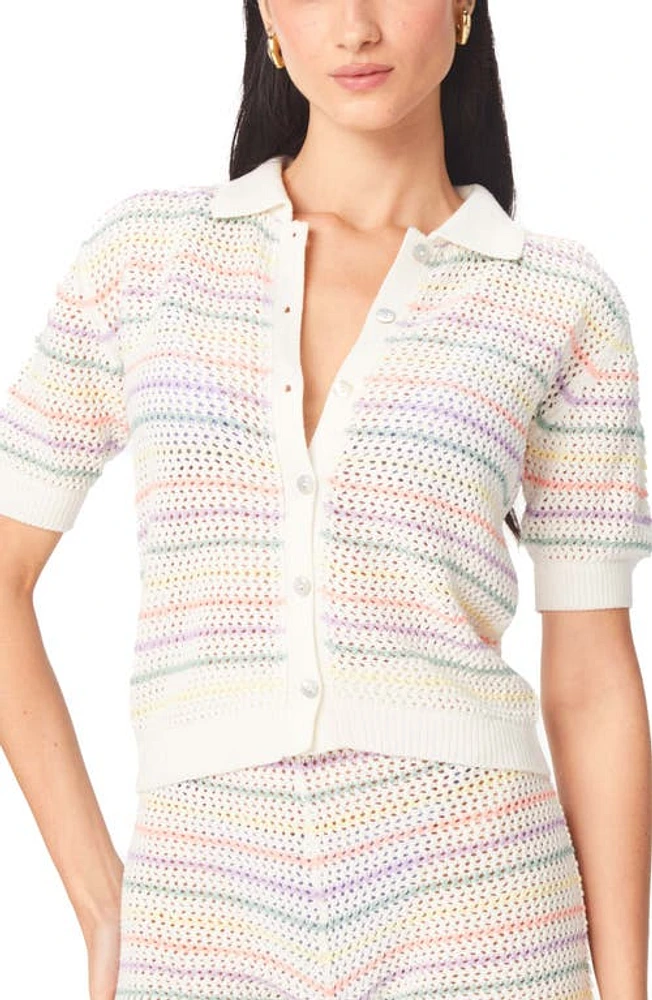 Capittana Maya Stripe Cover-Up Cardigan in Multicolor at Nordstrom, Size Medium