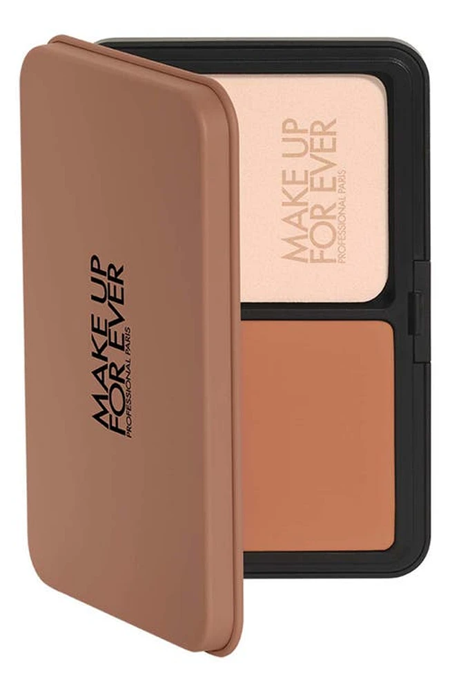 Make Up For Ever HD Skin Matte Velvet 24 Hour Blurring & Undetectable Powder Foundation in 4R61 Cool Almond at Nordstrom