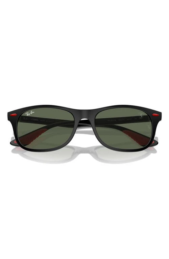 Ray-Ban x Scuderia Ferrari 55mm Wayfarer Sunglasses in Matte Black at Nordstrom